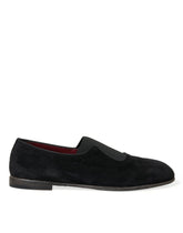 Dolce & Gabbana Black RUNWAY Velour AMALFI Loafers Shoes -   -  Dolce & Gabbana.
